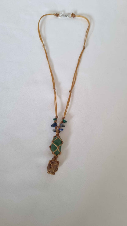 Handmade crystal necklace