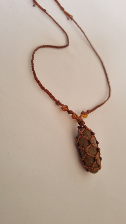 Handmade crystal necklace