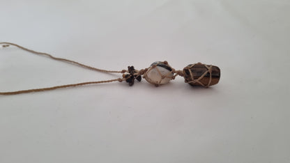 Handmade crystal necklace