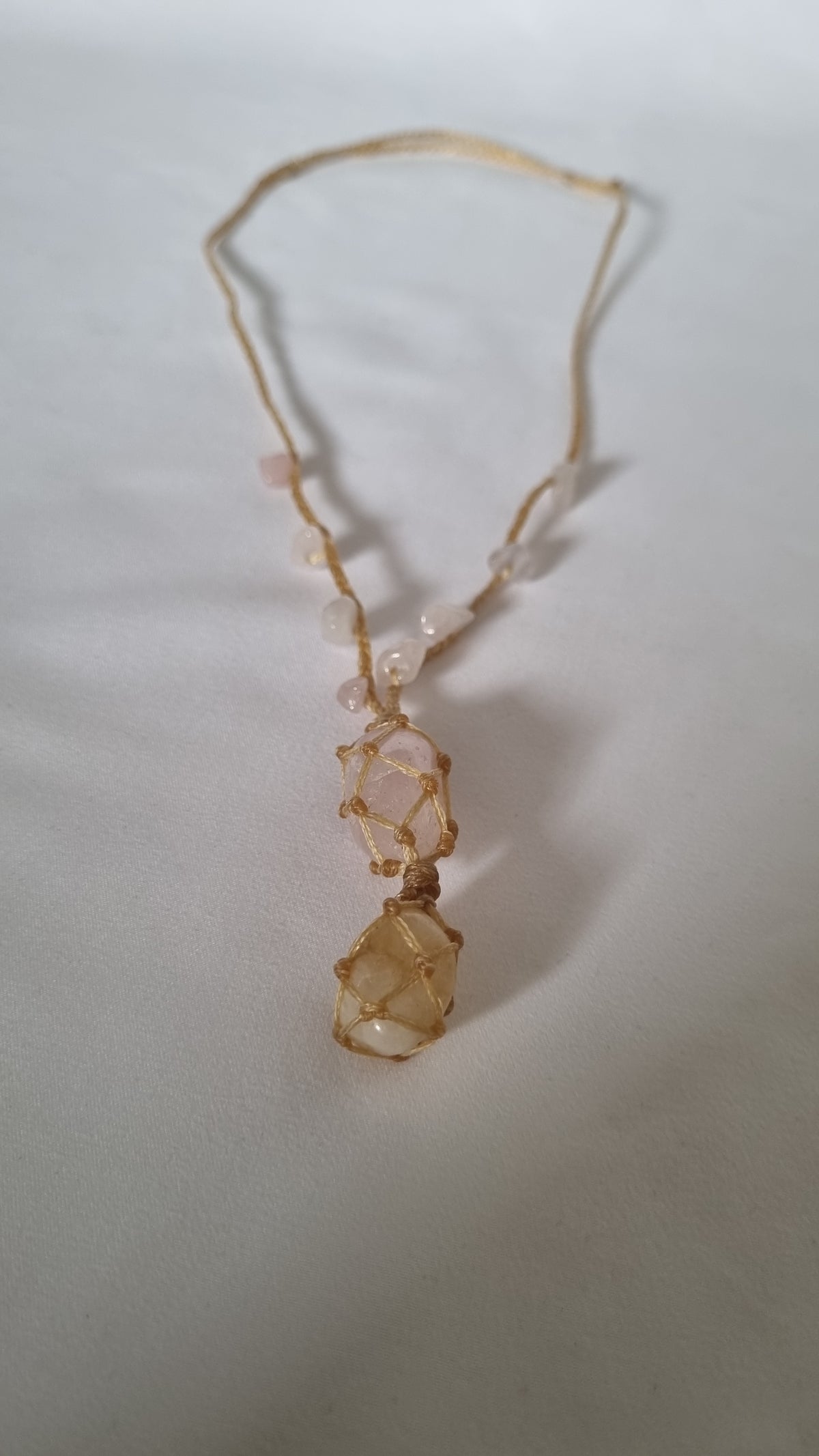 Handmade crystal necklace
