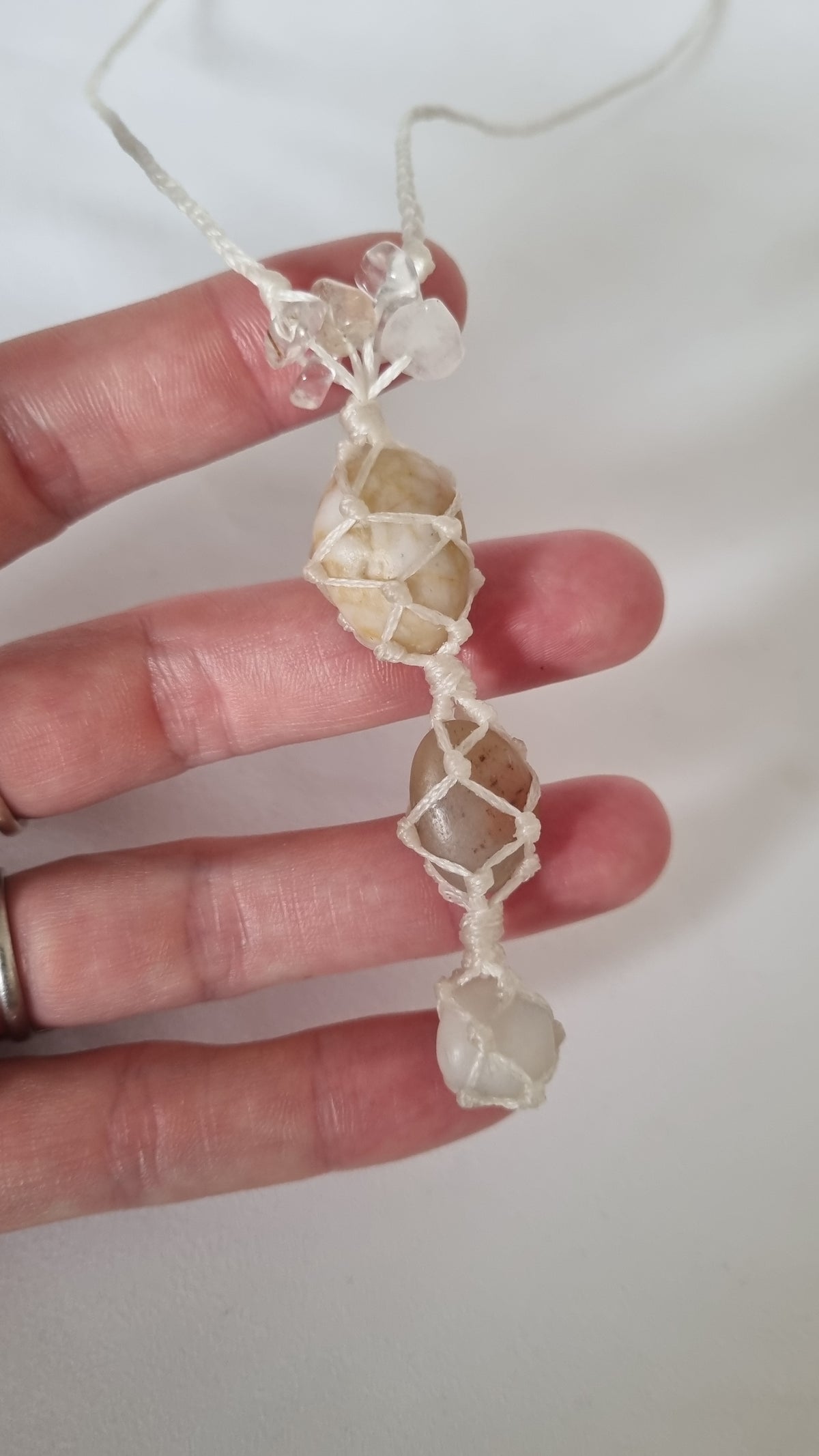 Handmade crystal necklace