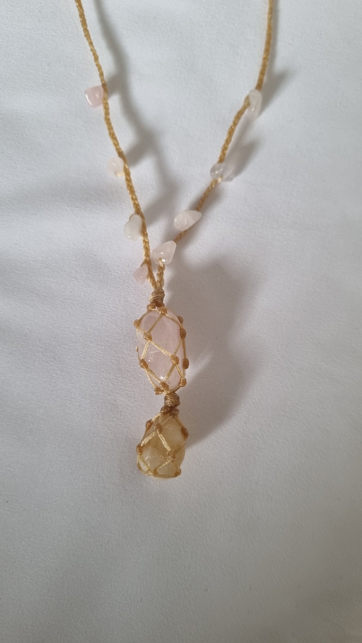 Handmade crystal necklace