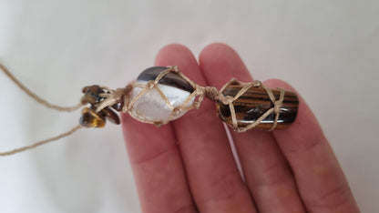 Handmade crystal necklace