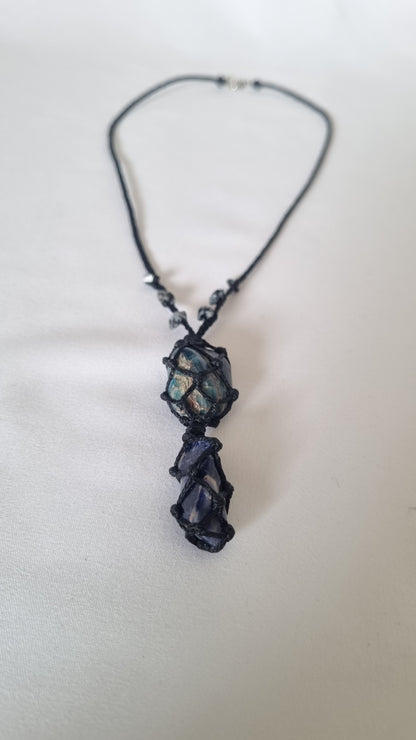 Handmade crystal necklace