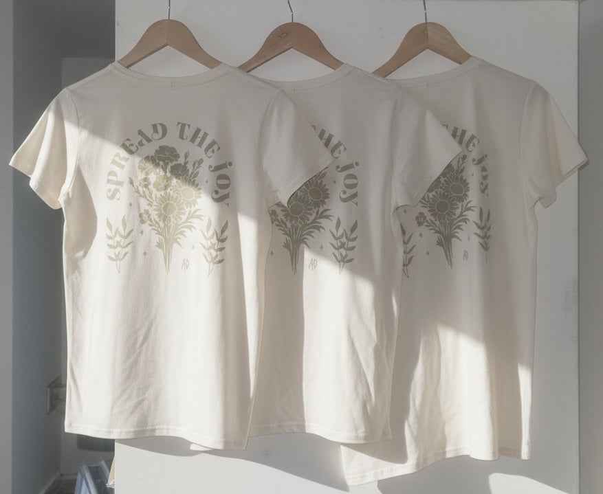 Spread Joy 100% Organic Ringspun Cotton T-Shirt