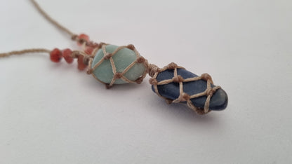 Handmade crystal necklace