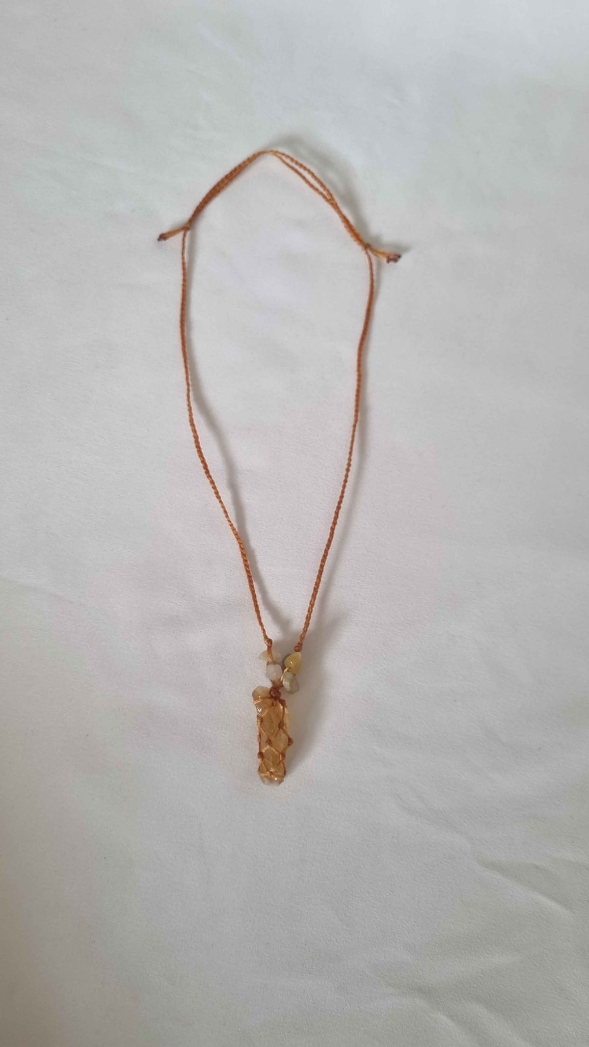 Handmade crystal necklace