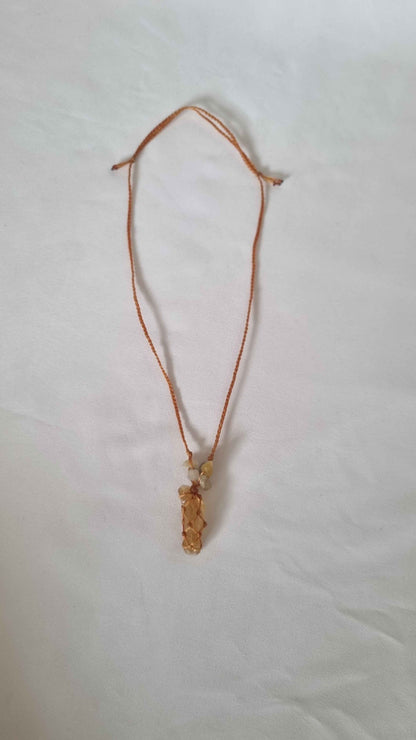 Handmade crystal necklace