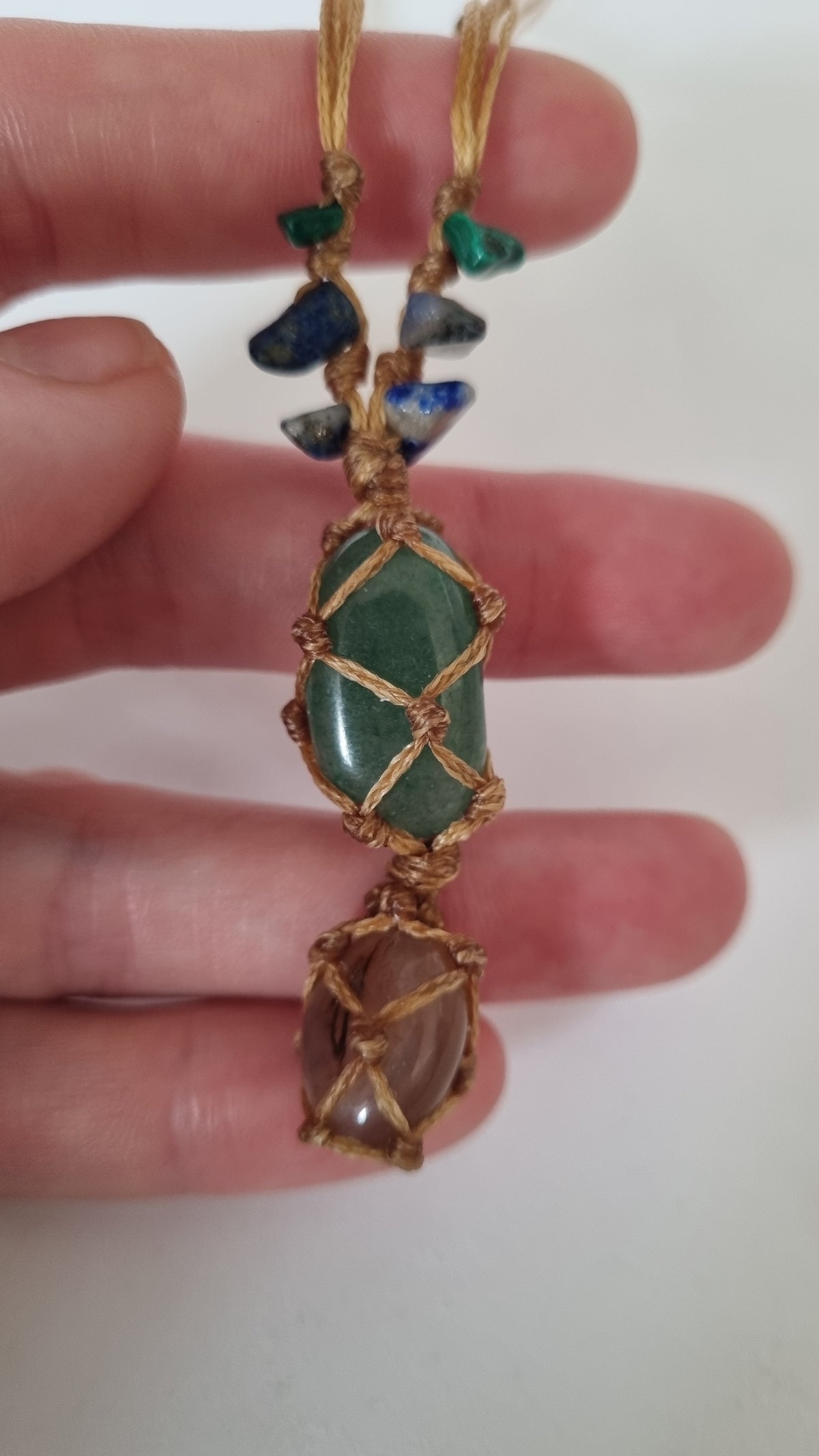 Handmade crystal necklace
