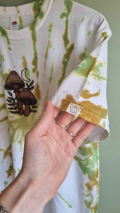 Tie Dye Mushroom T-Shirt - 100% Cotton | Woven Wild