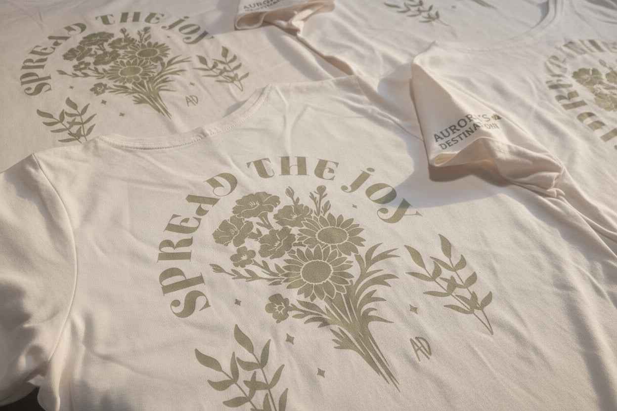 Spread Joy 100% Organic Ringspun Cotton T-Shirt