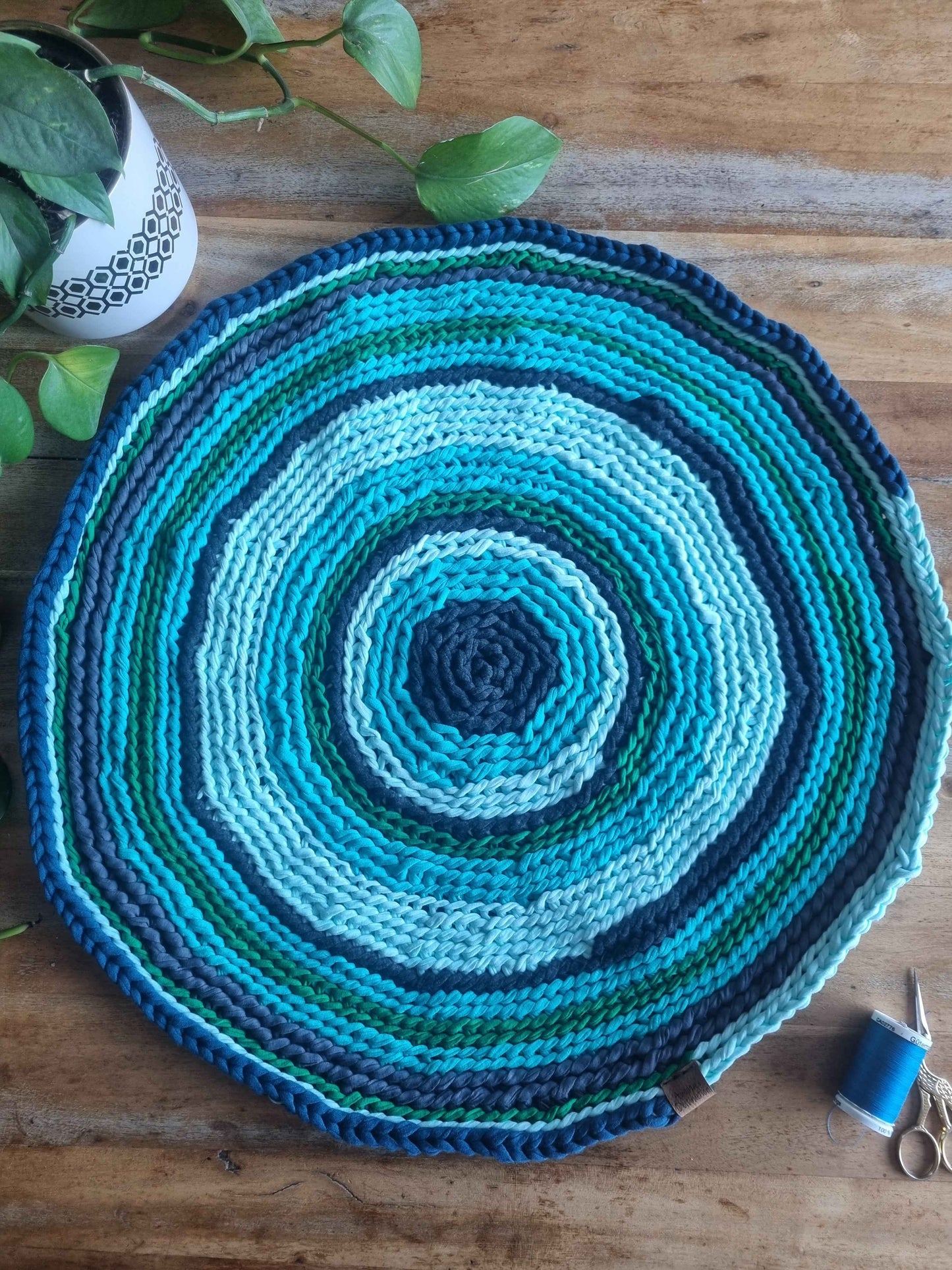 Blue rug
