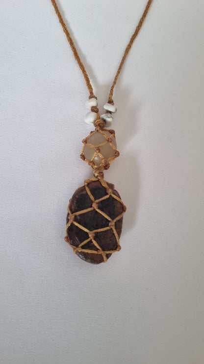 Handmade crystal necklace