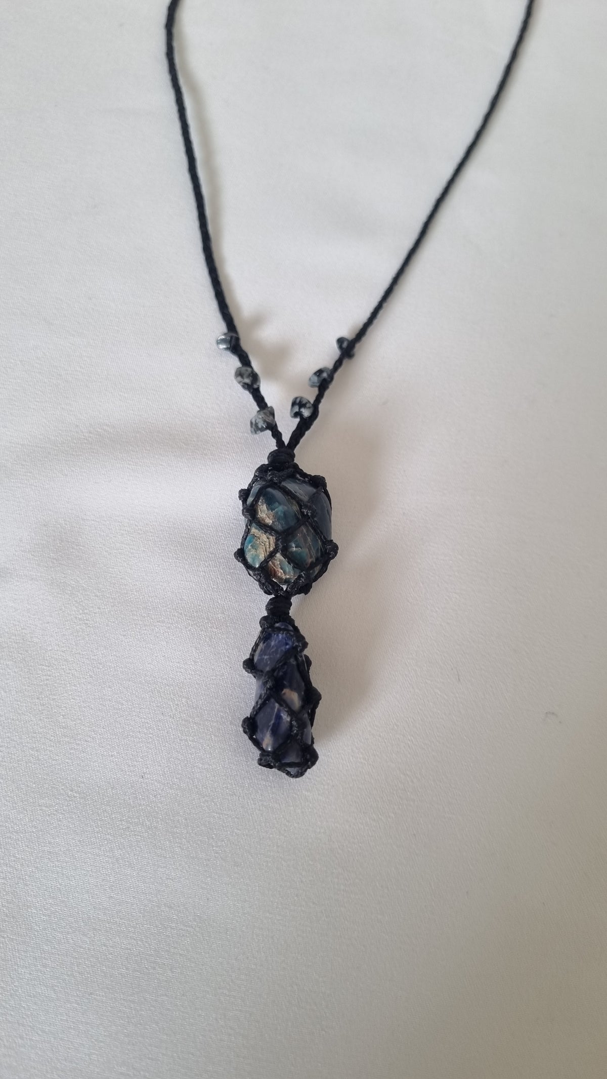 Handmade crystal necklace