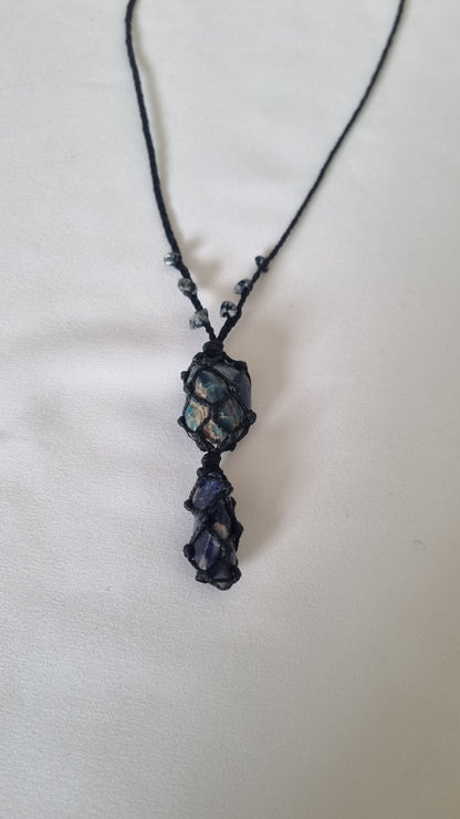 Handmade crystal necklace