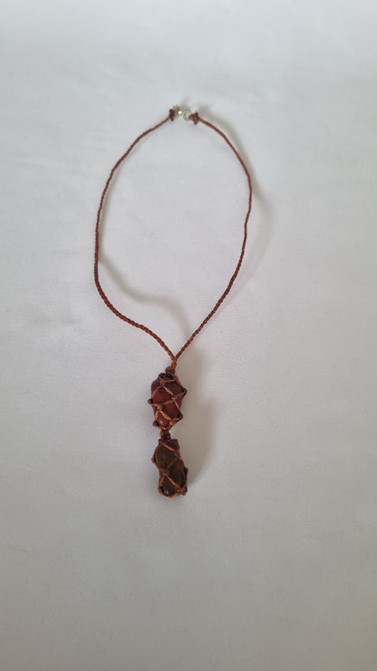 Handmade crystal necklace