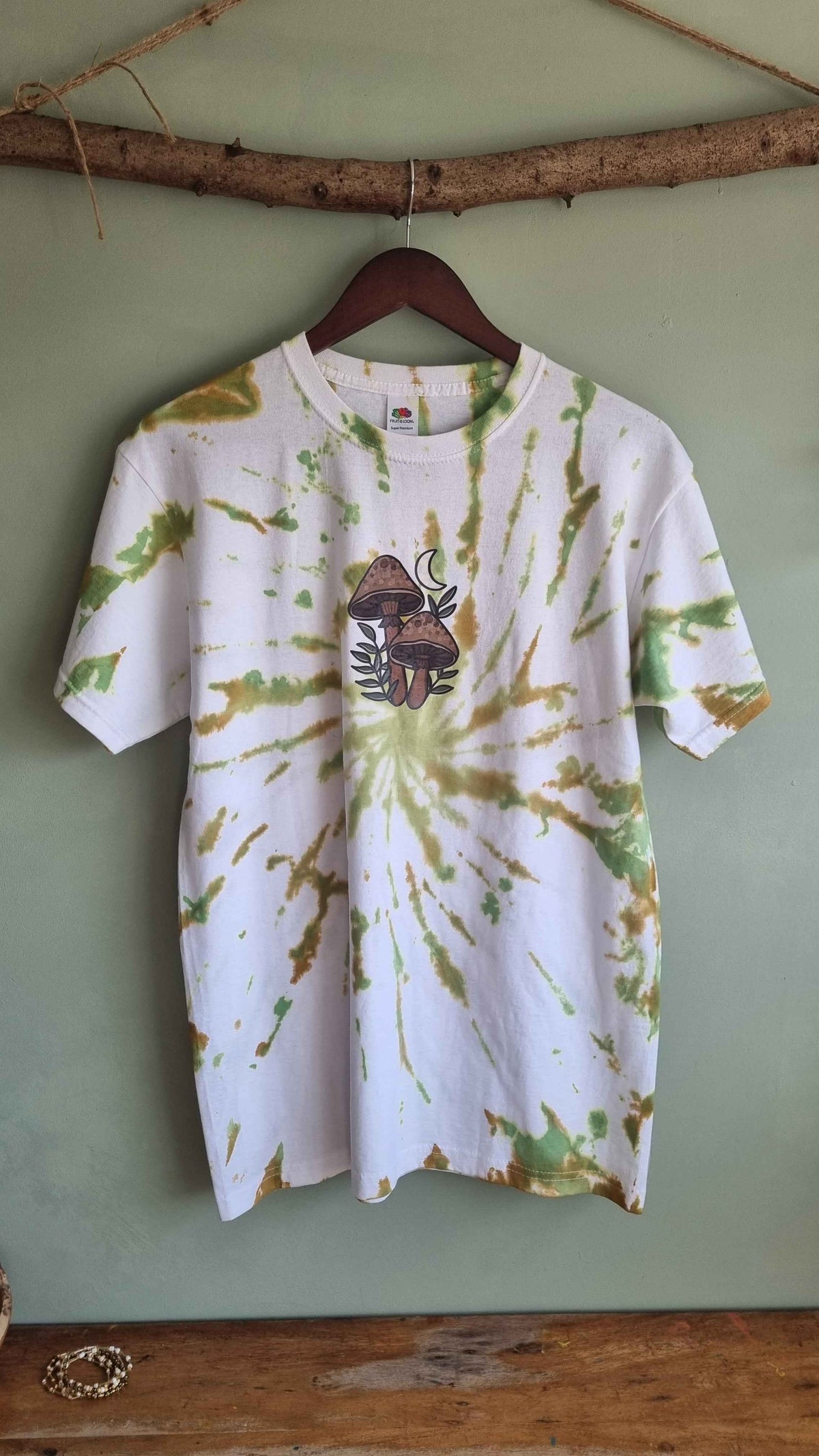 Tie Dye Mushroom T-Shirt - 100% Cotton | Woven Wild