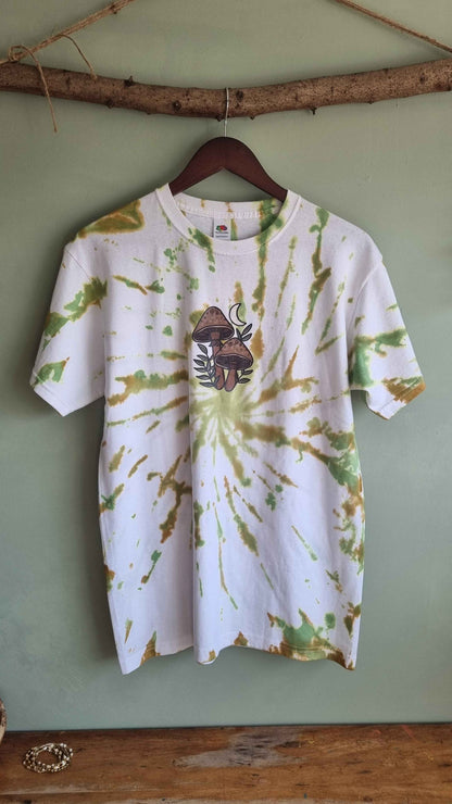 Tie Dye Mushroom T-Shirt - 100% Cotton | Woven Wild