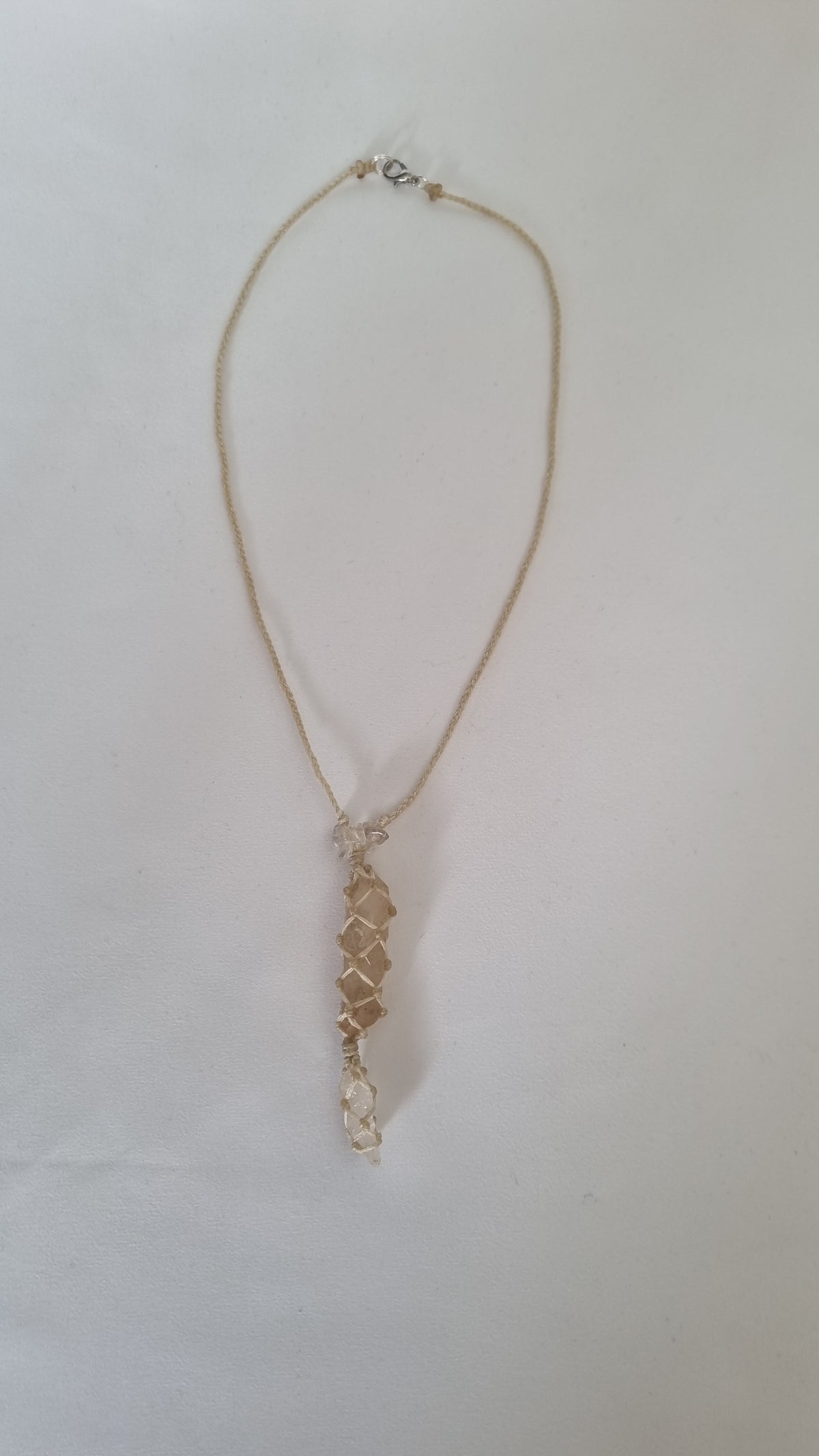 Handmade crystal necklace