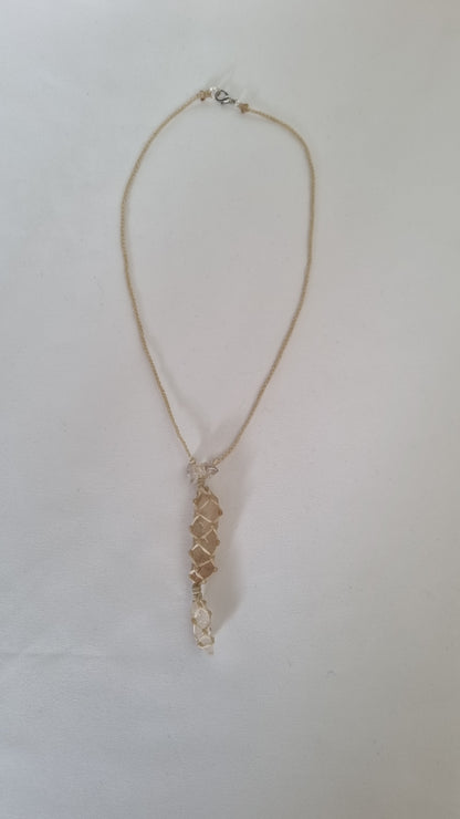 Handmade crystal necklace