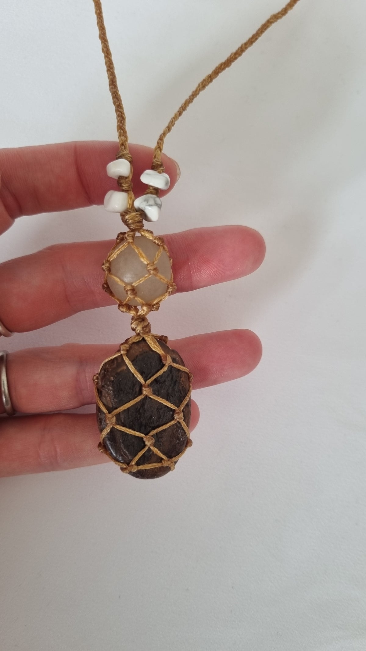 Handmade crystal necklace