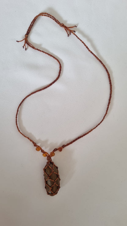 Handmade crystal necklace
