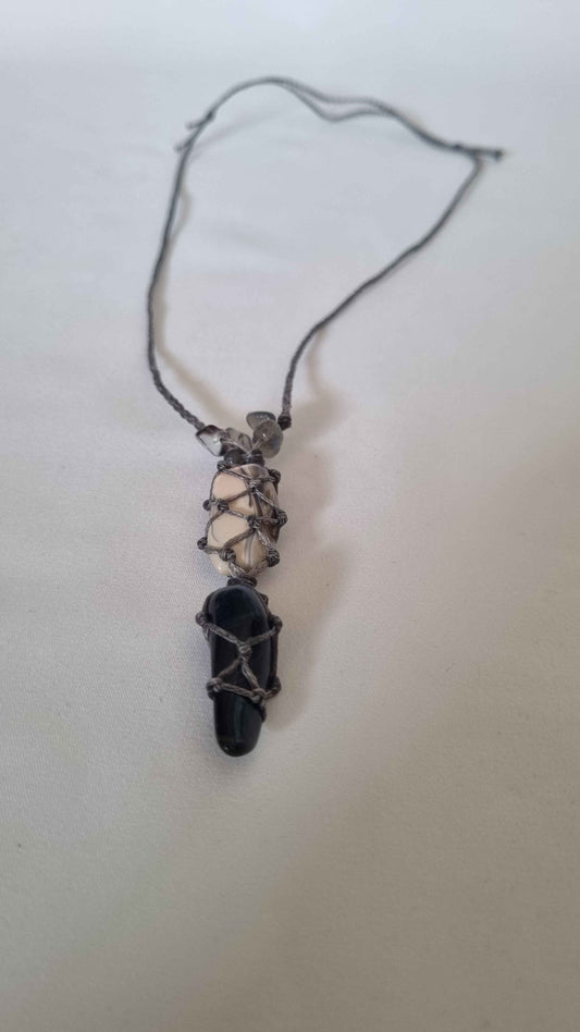 Handmade crystal necklace