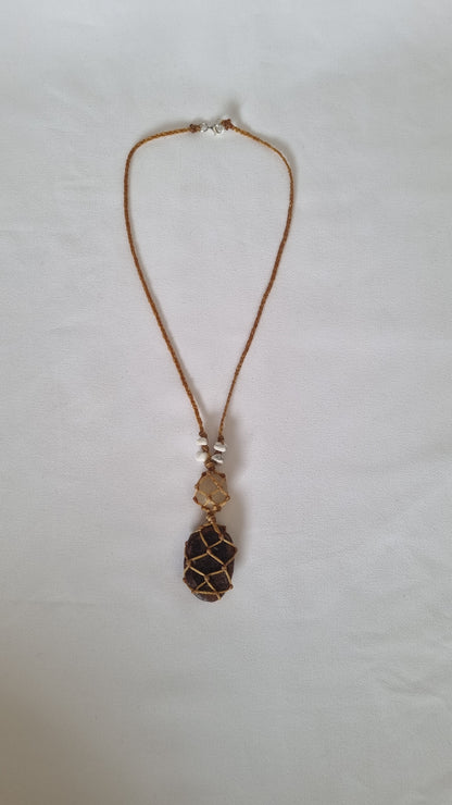 Handmade crystal necklace