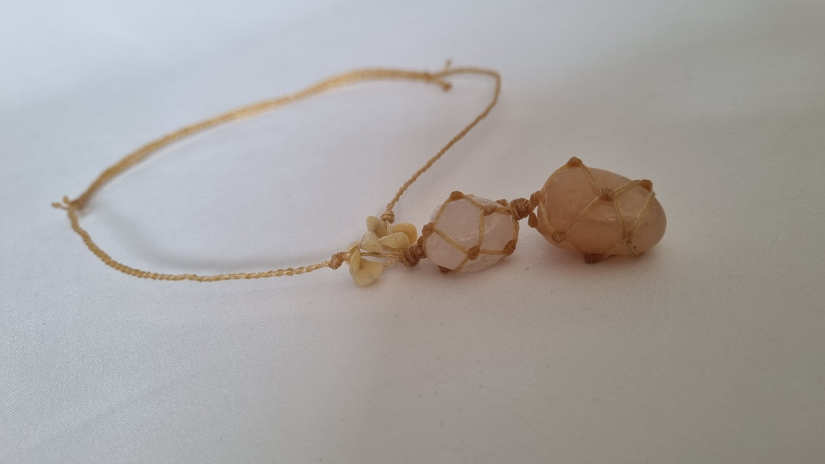 Handmade crystal necklace