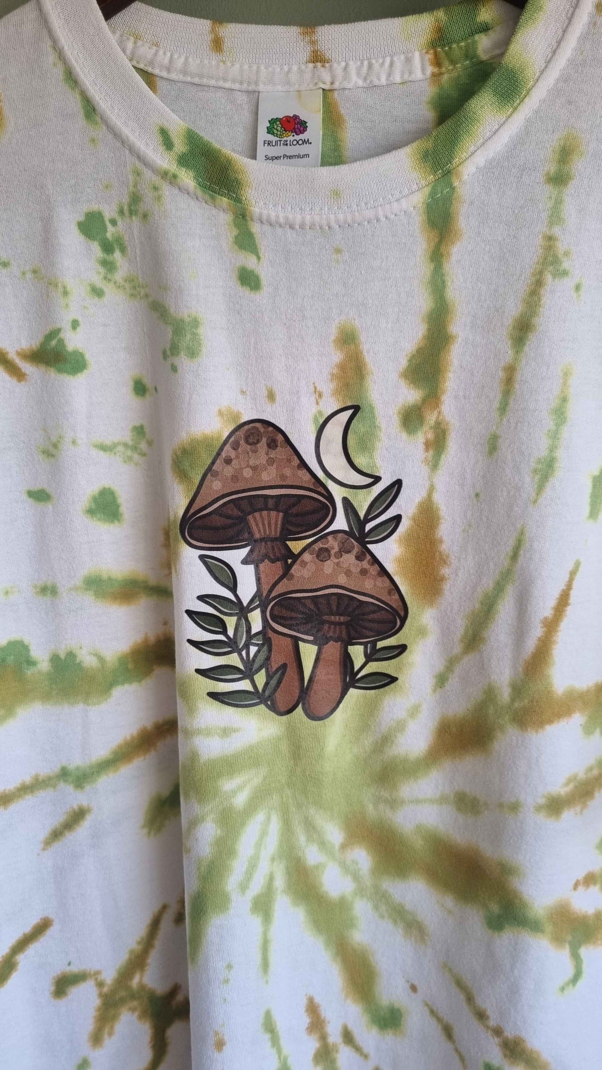 Tie Dye Mushroom T-Shirt - 100% Cotton | Woven Wild