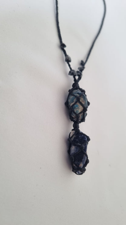 Handmade crystal necklace