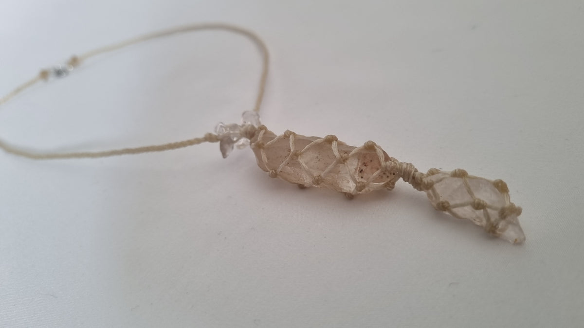 Handmade crystal necklace