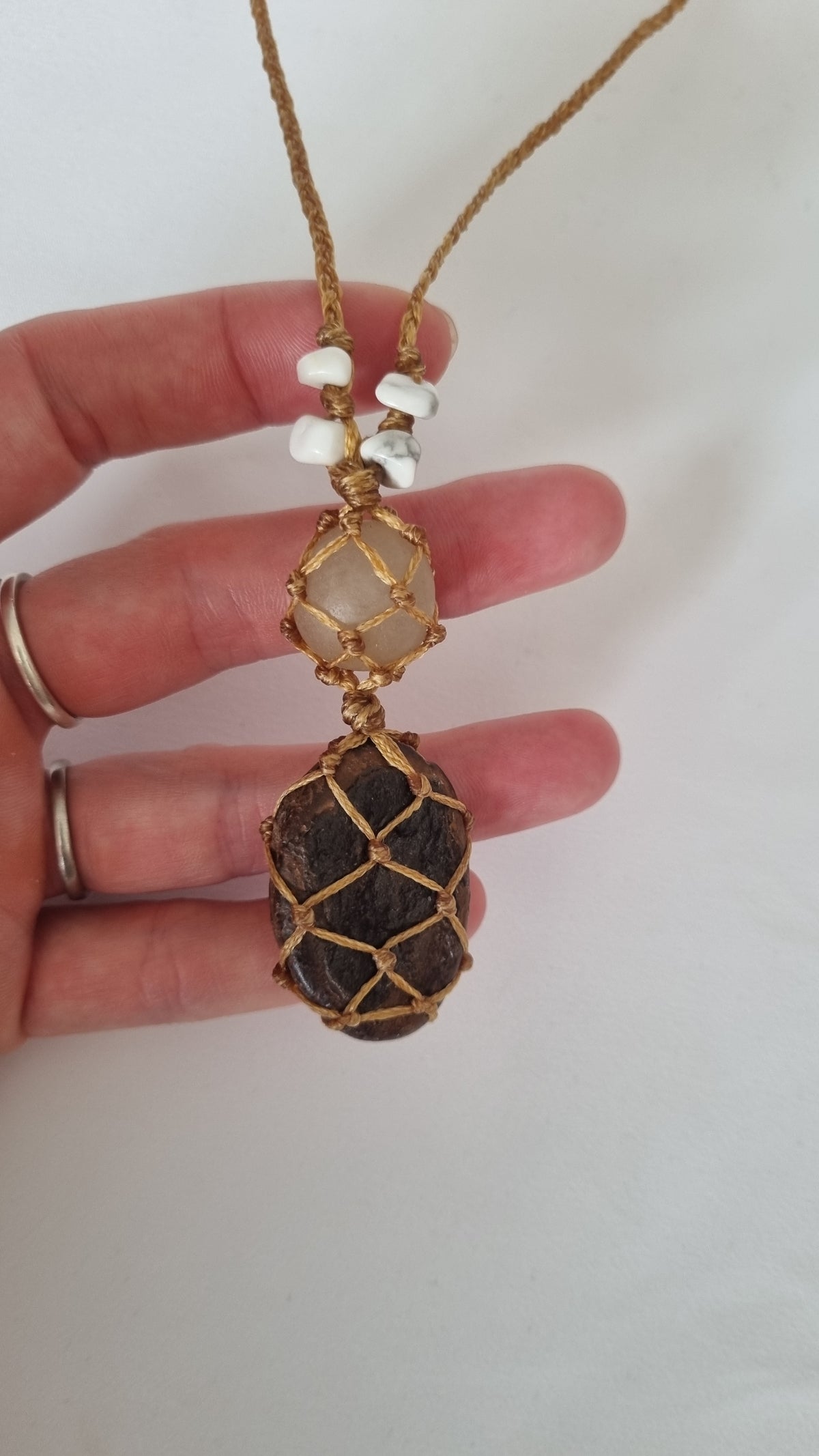 Handmade crystal necklace