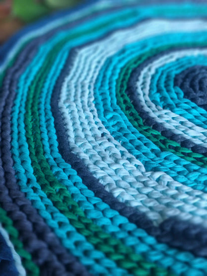 Blue rug