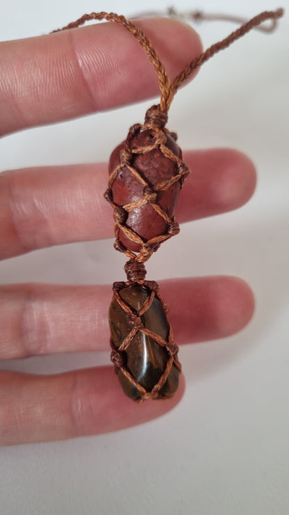Handmade crystal necklace