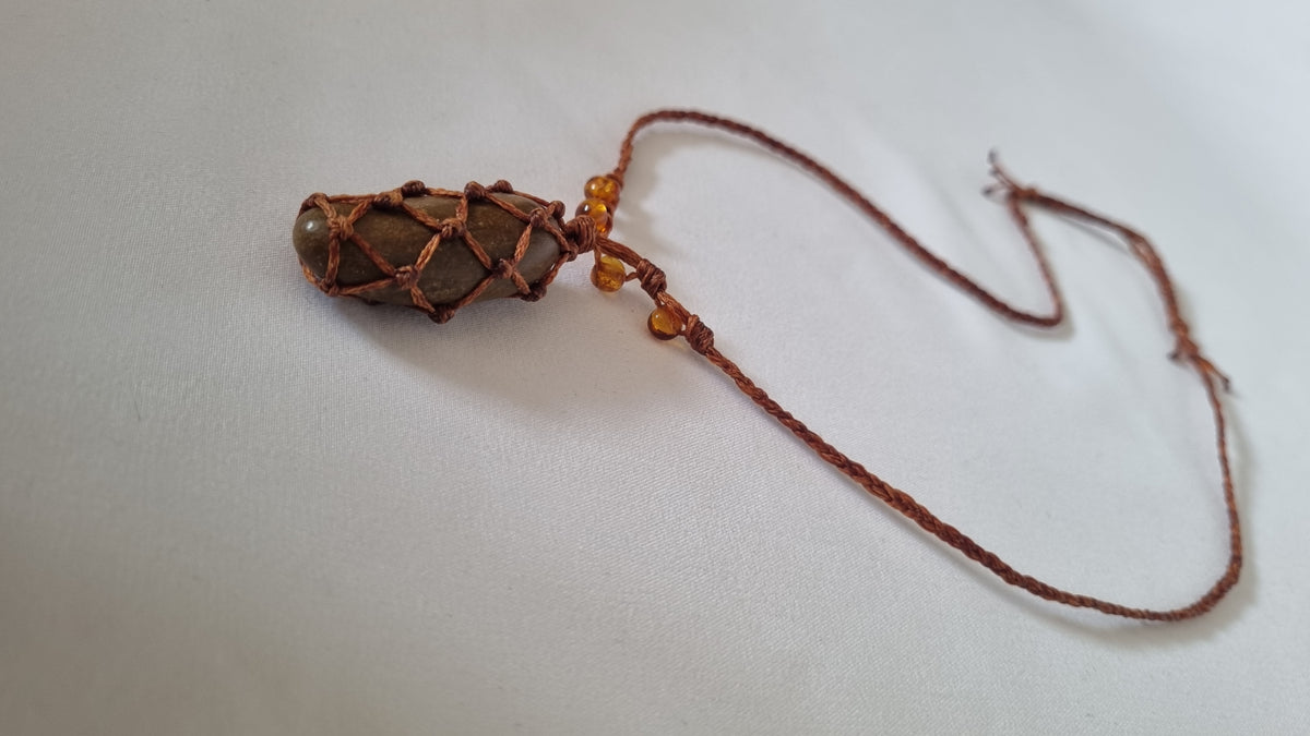 Handmade crystal necklace