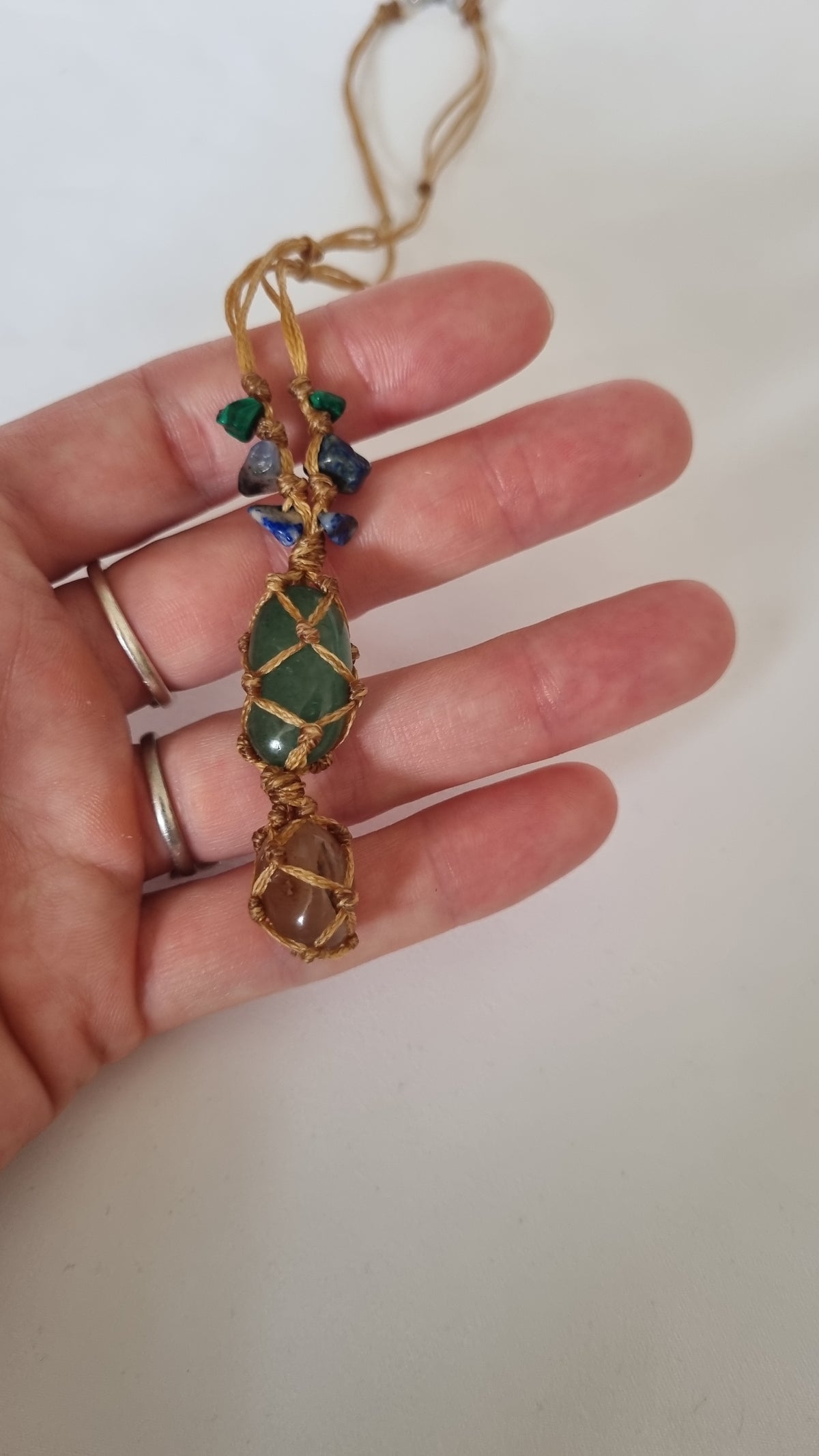Handmade crystal necklace