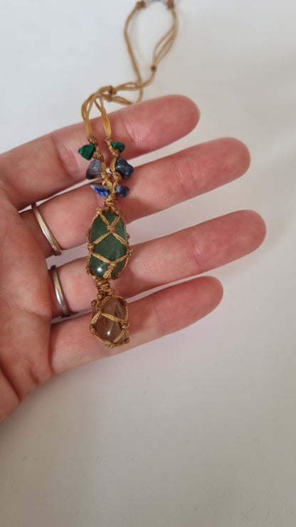 Handmade crystal necklace